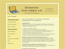 Tablet Screenshot of bueroservice-volland.de